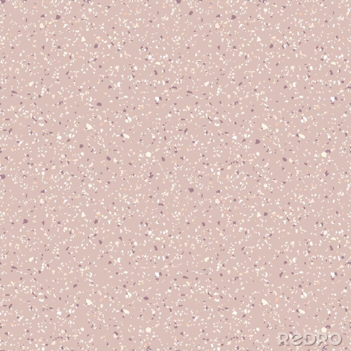 Papier peint à motif  Terrazzo marble seamless pattern. Vector texture of mosaic floor with natural stones, granite, marble, quartz, limestone, colored glass, concrete. Terazzo flooring. Sandy background in pastel colors
