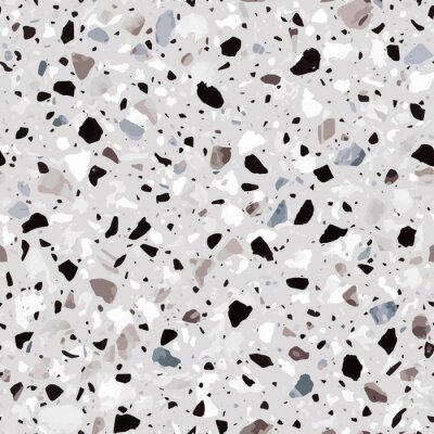 Papier peint à motif  Terrazzo monochrome