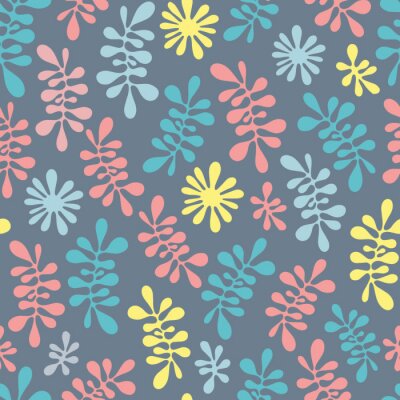 Papier peint à motif  Texture colorée abstraite ornée de graine. Modèle sans couture Vecteur.