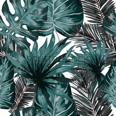 Papier peint à motif  Texture feuille style Urban Jungle