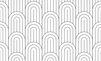 Papier peint à motif  Texture géométrique noir et blanc