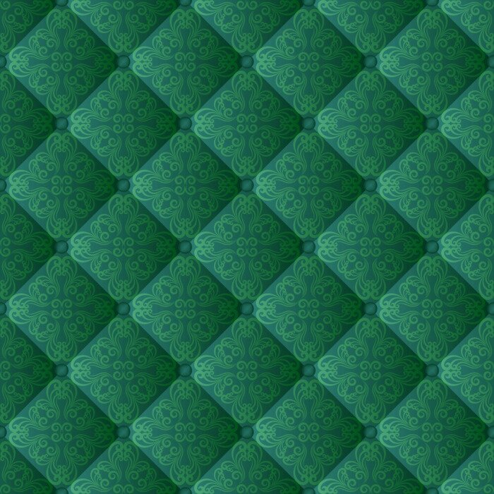 Papier peint à motif  tissu matelassé avec des ornements vintage, modèle sans couture