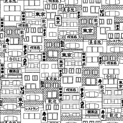 Papier peint à motif  Tokyo