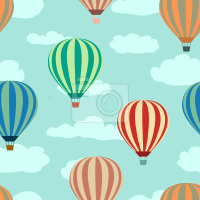 Papier peint à motif  tour ballon