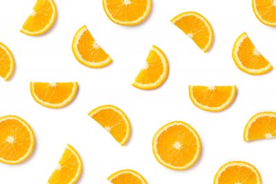 Papier peint à motif  Tranches d'orange réalistes