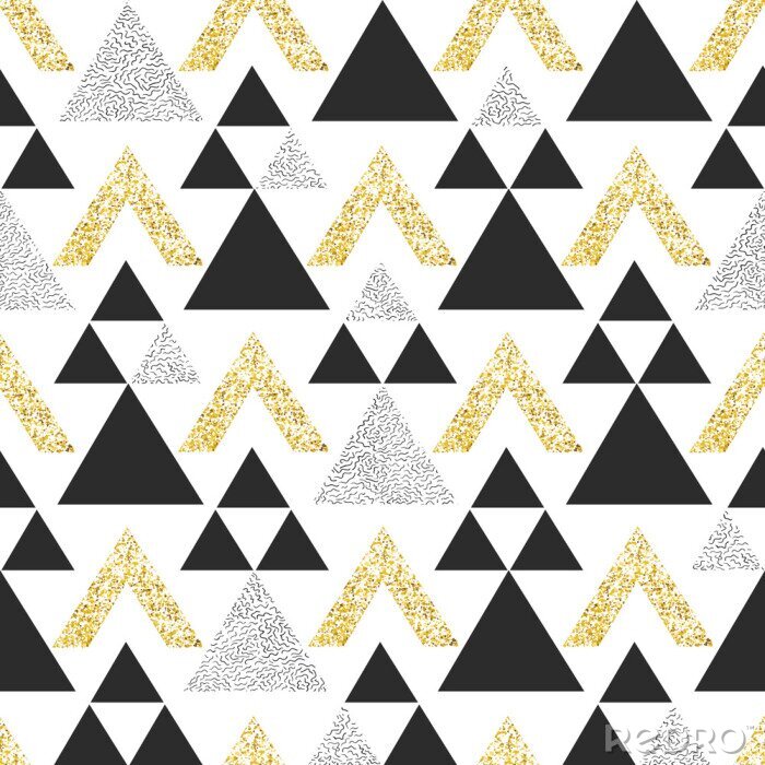 Papier peint à motif  Triangles géométriques colorés