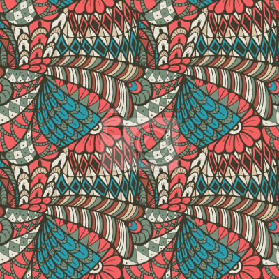 Papier peint à motif  Un crayon Zentangle