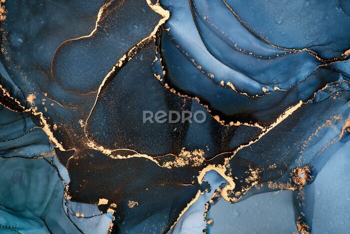 Papier peint à motif  Un mélange de nuances de bleu