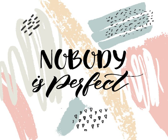 Papier peint à motif  Un slogan simple sur fond artistique