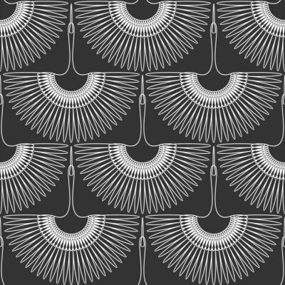 Papier peint à motif  Un thème élégant avec des grues