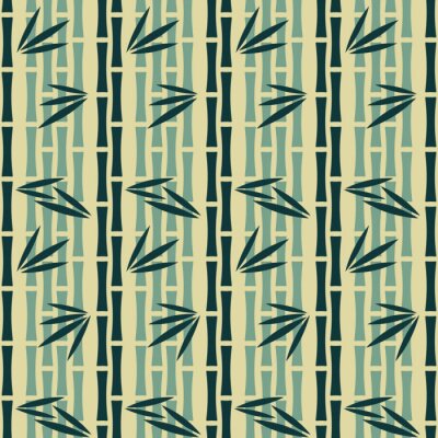 Papier peint à motif  Une tige de bambou colorée