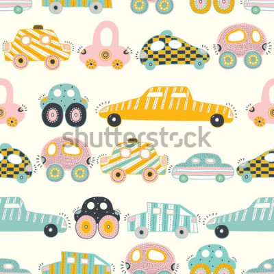 Papier peint à motif  Une ville amusante