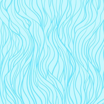 Papier peint à motif  Vagues de la cascade bleue