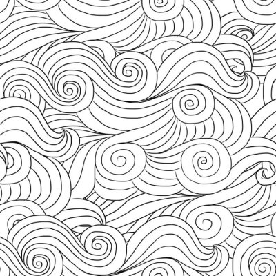 Papier peint à motif  Vagues de la mer abstraite