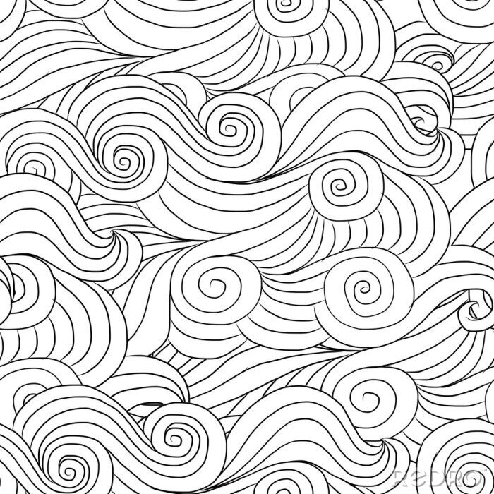 Papier peint à motif  Vagues de la mer abstraite