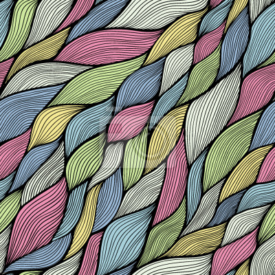 Papier peint à motif  Vagues de la mer aux tons colorés