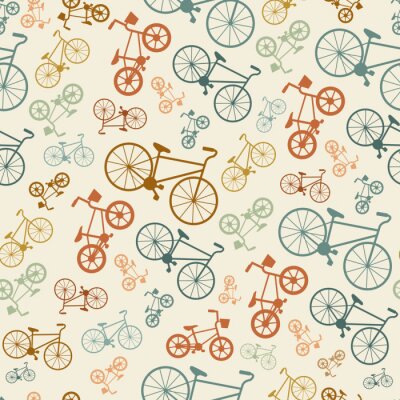 Papier peint à motif  vecteur vélo texture, fond hippie