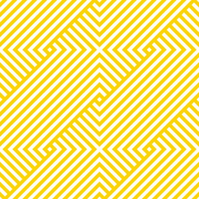 Papier peint à motif  Vector yellow geometric pattern. Seamless braided pattern.