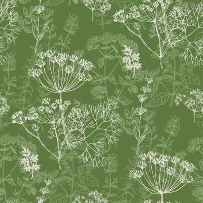 Papier peint à motif  Végétation élégante