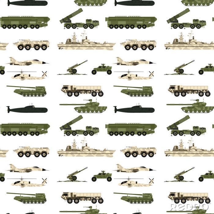 Papier peint à motif  Véhicules de combat