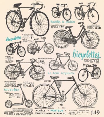 Vélos aux formes diverses