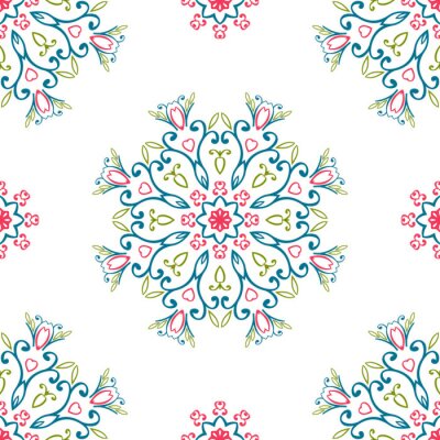 Papier peint à motif  Vintage moderne différents motifs transparents de l'est (carrelage). La texture sans fin peut être utilisée pour le fond d'écran, le remplissage du motif, l'arrière-plan de la page Web, les textures d