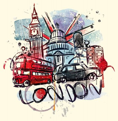 Papier peint à motif  Visit London