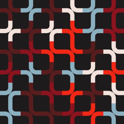 Papier peint à motif  Warm Colored Circular Pattern Design