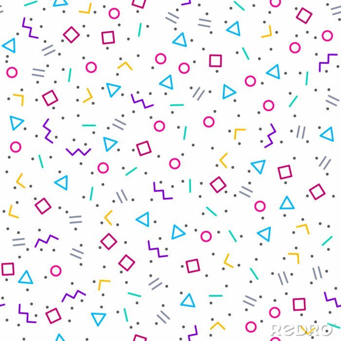 Papier peint à motif  Zigzags pour jeunes