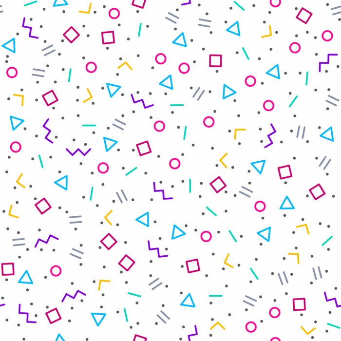 Papier peint à motif  Zigzags pour jeunes