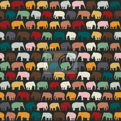 Papier peint à motif  Zone d'elephant