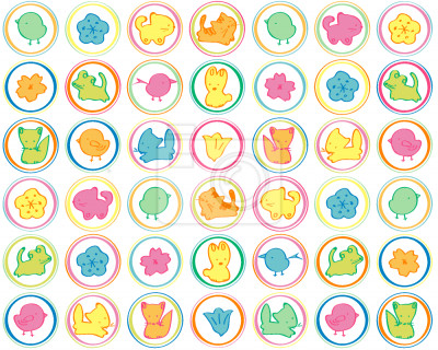 Papier peint à motif  Zoo de Petting