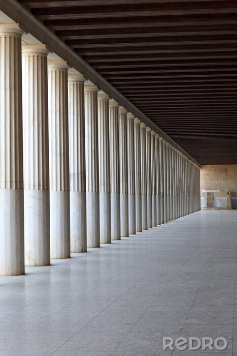 Papier peint  3D architecture avec colonnes