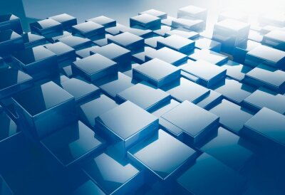 Papier peint  3D dés et lumière