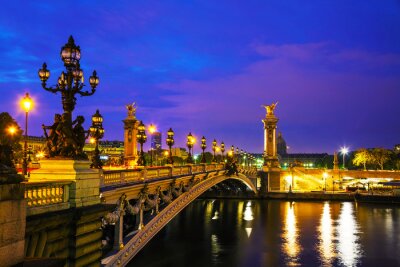 Papier peint  3D Paris pont Alexandre III