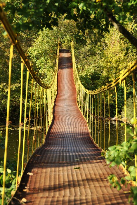 Papier peint  3D pont suspendu