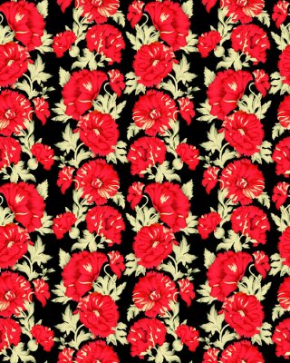 Papier peint  Abstract Elegance Seamless pattern with floral background. Beach cheerful seamless pattern wallpaper of tropical dark green leaves of palm trees and flowers bird of paradise (strelitzia) plumeria