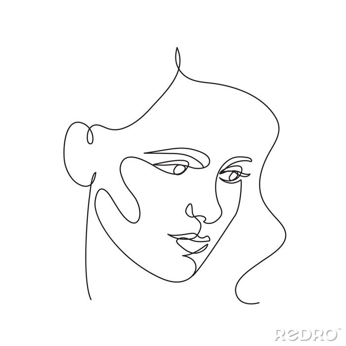 Papier peint  Abstract face icon