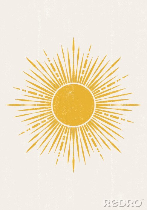 Papier peint  Abstract  Sun print boho minimalist printable wall art