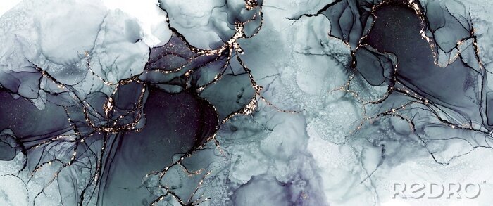 Papier peint  Abstraction de marbre dans un style aquarelle