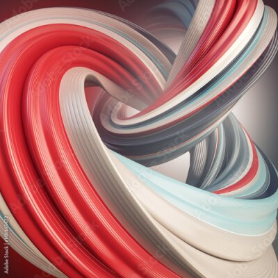 Papier peint  Abstraction en spirale avec effet 3D