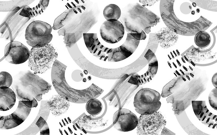 Papier peint  Abstraction géométrique grise