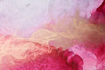 Papier peint  Abstraction pittoresque en rose