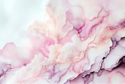 Papier peint  Abstraction transparente avec rose et violet