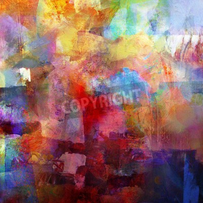 Papier peint  Abstrait 3D peinte au pinceau