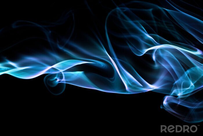 Papier peint  Abstrait flamme bleue