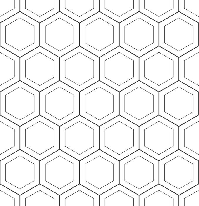Papier peint  Abstrait géométrique modèle hoenycomb sans soudure vecteur hexagonal triangulaire fond grille texture
