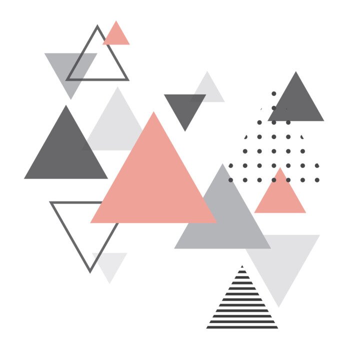 Papier peint  Abstrait géométrique scandinave. Affiche de design abstrait moderne et élégant, couverture, conception de cartes. Scandi style.