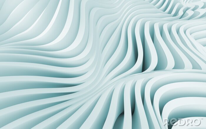 Papier peint  Abstrait labyrinthe vagues 3D