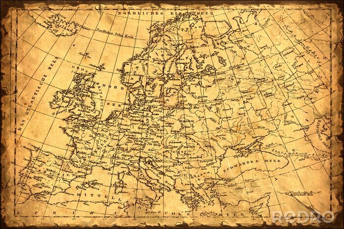 Papier peint  Affiche rétro - Europe